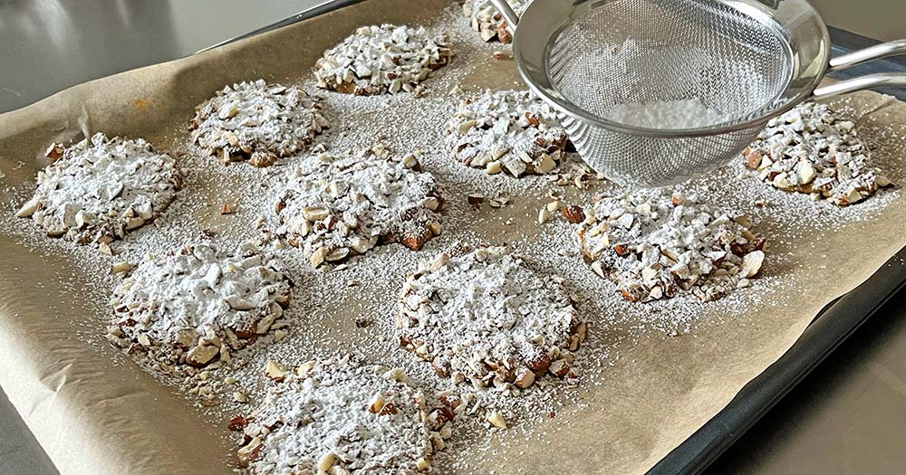 opskrift glutenfri cookies med mandler chokolade